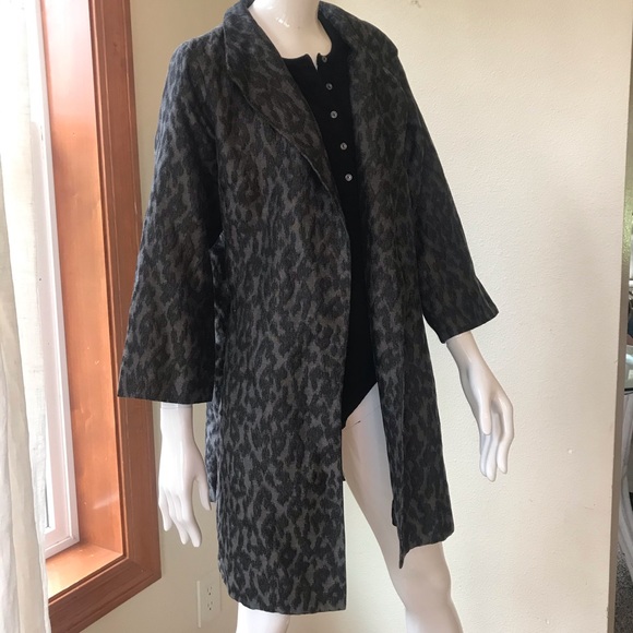 Eileen Fisher Jackets & Blazers - Eileen Fisher animal print coat